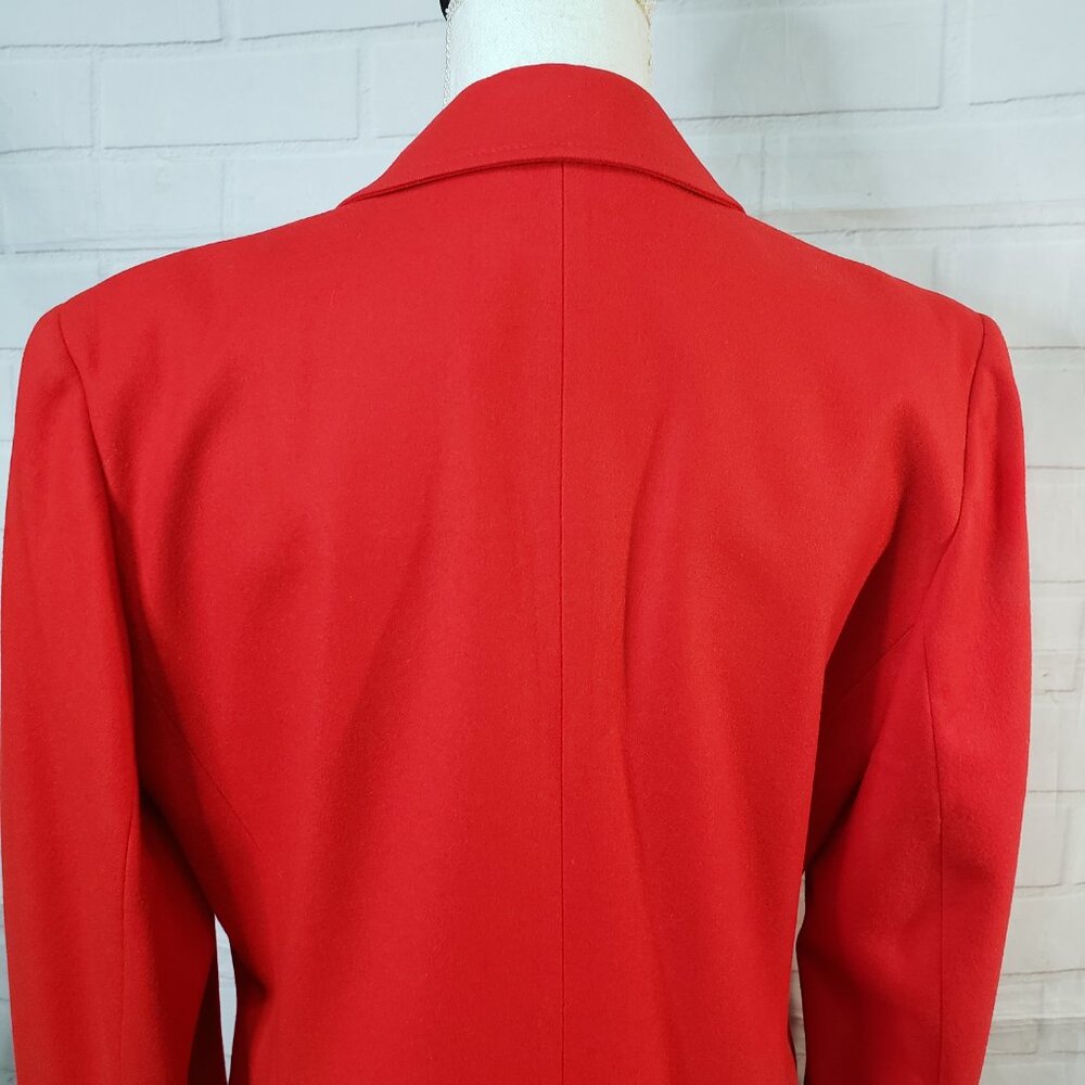 Classy Vintage Bold Red Pendleton Virgin Wool 2 B… - image 7
